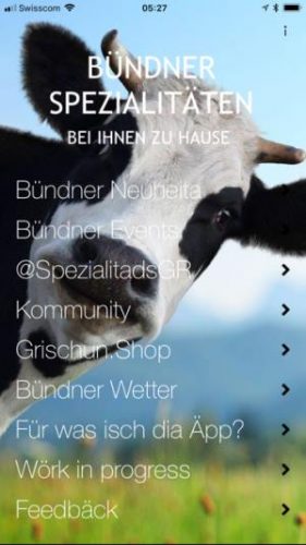 Ihr Draht zu Graubünden via App