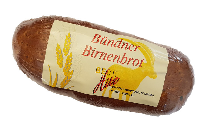 Bündner Birnenbrot, Bäckerei Hitz